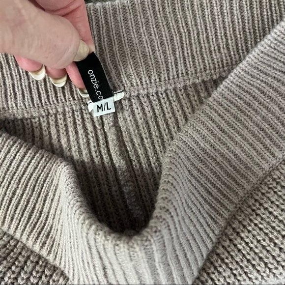 Onzie hot yoga ballet pants mauve knit jogger M/L - Picture 3 of 4